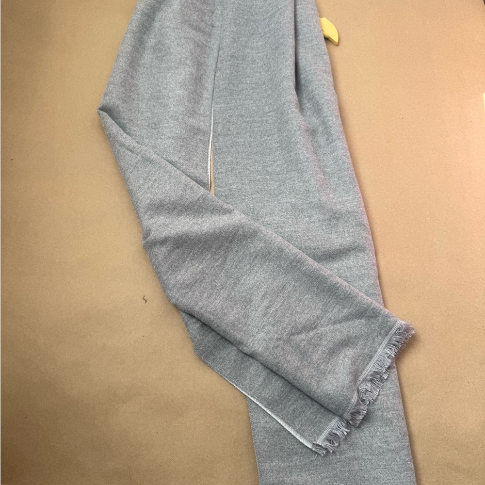 Gray wool scarf